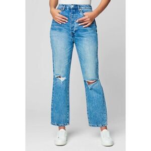 NWT BLANKNYC The Howard Distressed Mid Rise Loose Fit in Wildflower, Size 27